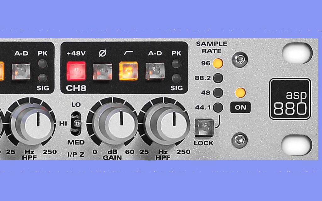 Audient ASP880 Preamp Sample Rate