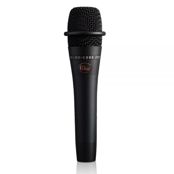 Blue Microphones enCORE 200 Active Dynamic Handheld Mic with Cardioid Pickup Pattern and Phantom Power Indicator