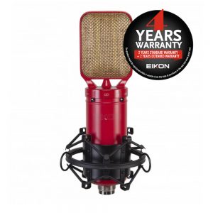 Eikon RM8 Bi-directional Ribbon Microphone Red with shockmount
