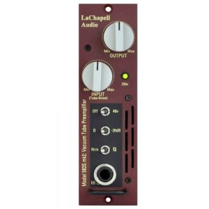 LaChapell Audio 583S MK2 500 Series Tube Microphone Preamp with Fully Variable I/O, 48V Phantom Power, 20dB Input Pad, hi-Z Input, and Polarity Reverse