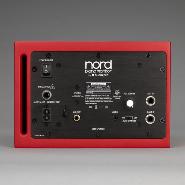 Nord Piano Monitor V2 Active Stereo Speakers (Red,Pair)