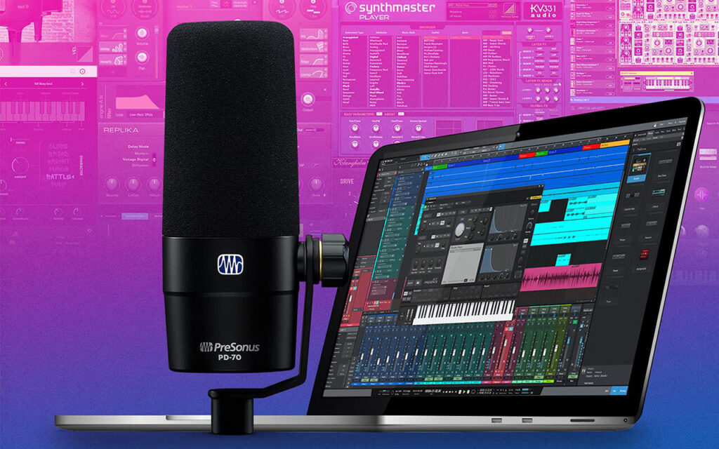 PreSonus PD 70 Microphone Connecting with DAW