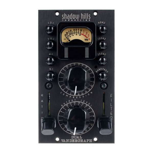 Shadow Hills Industries Dual Vandergraph 500 Series Stereo Compressor with Discrete Audio Path,Four Compression Ratios,Sidechain Filters