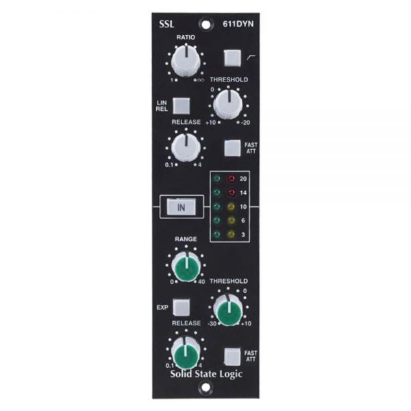 Solid State Logic 611DYN 500 Series Dynamics Module with Compressor, Limiter, Expander, and Gate