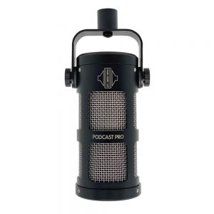 Sontronics Podcast Pro Supercardioid Dynamic Microphone for Podcast and Broadcast,Black