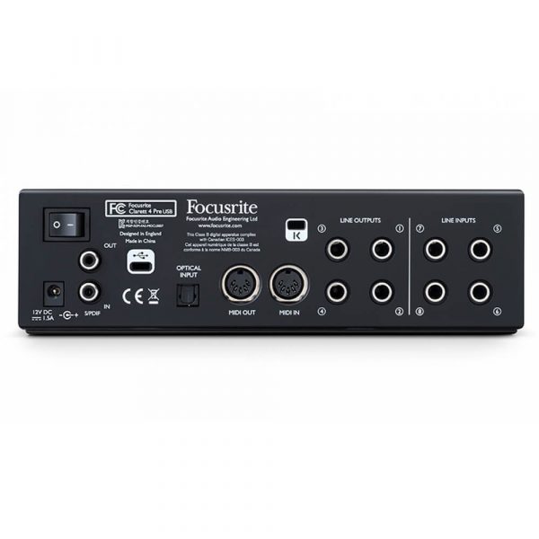 Focusrite Clarett 4Pre USB 18 In/8 Out Audio Interface