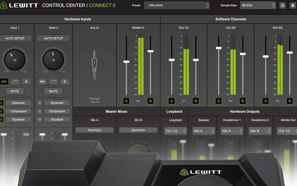 lewitt connect 6 audio interface
