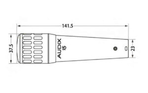 Audix i5 All Purpose Dynamic Instrument Microphone Measurement